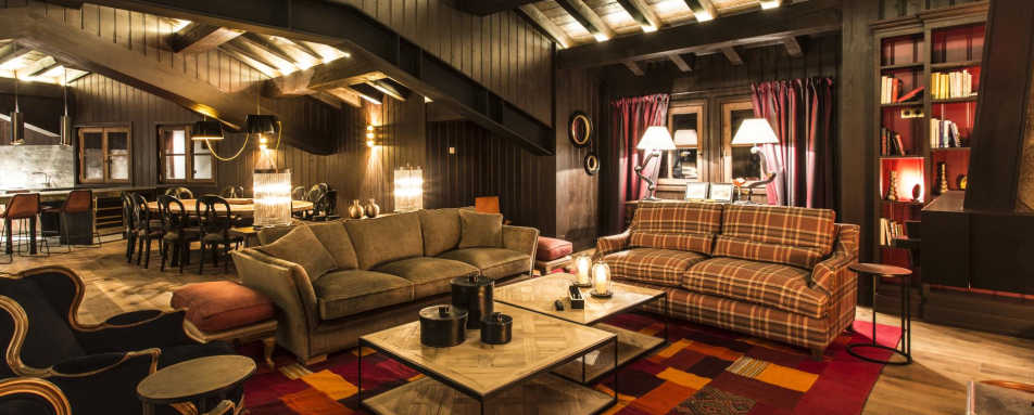 Living area, Chalet Ebene - La Mourra